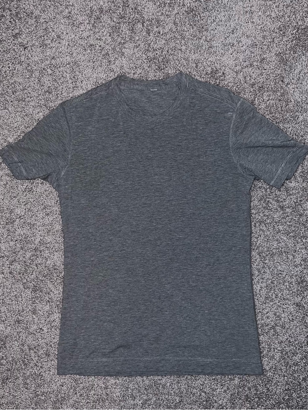Lululemon Men's Heather Gray Crew Neck T-Shirt